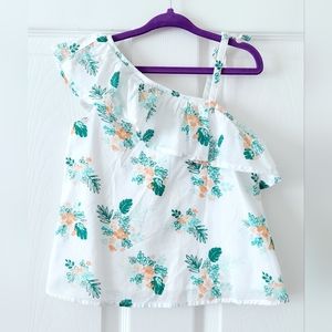 Janie and Jack Ruffle Sleeve Floral Top